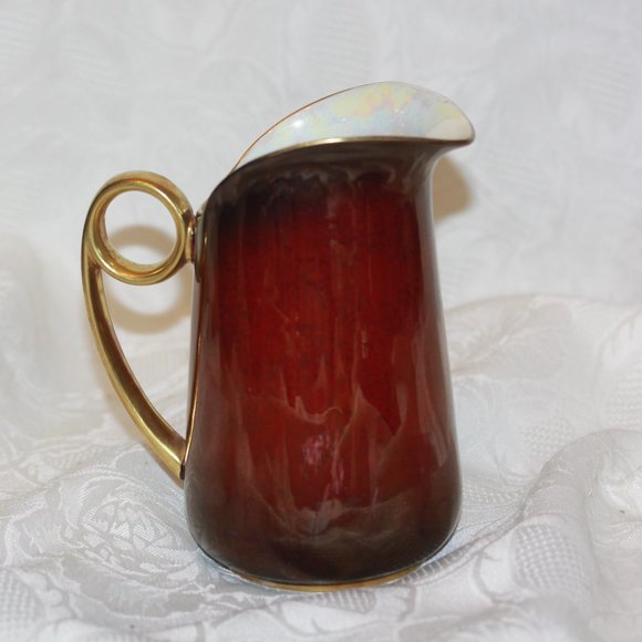 Vintage Carlton Ware Rouge Royale 6" Pitcher Creamer Made in England - Picture 2 of 5